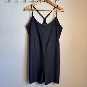 Old Navy Active Cloud+ Go-Dry Sleeveless Athletic Romper Black XL Racerback